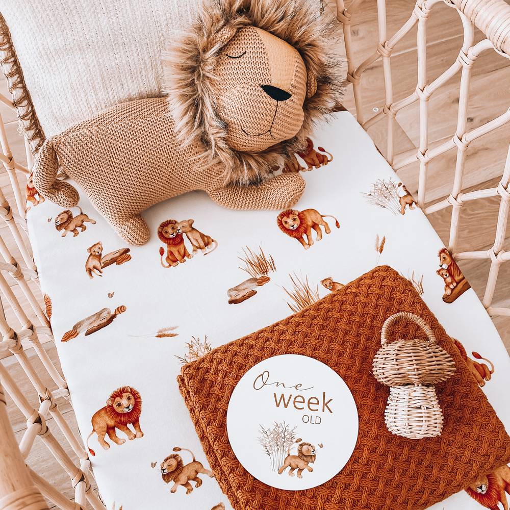 Reversible Milestone Cards - Lion & Sunrise Gold