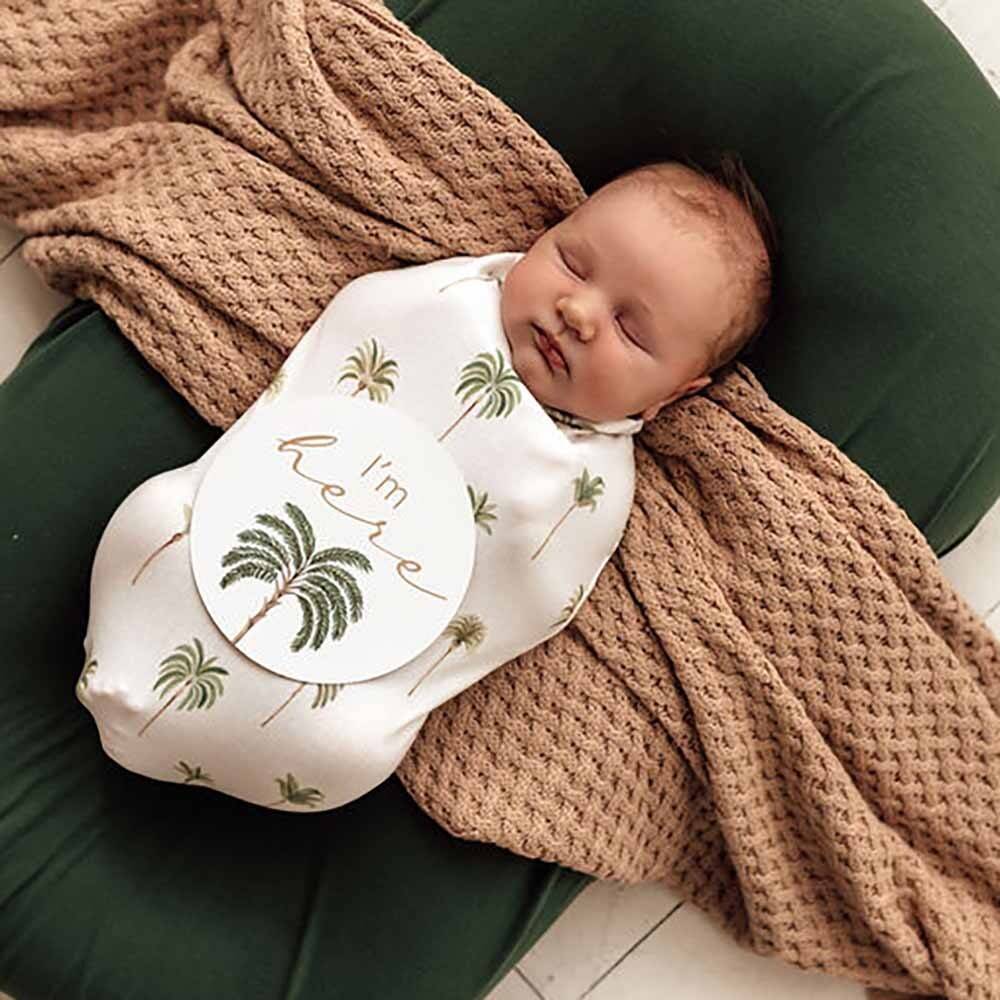 Reversible Milestone Cards - Green Palm & Sand