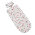 Snuggle Swaddle & Topknot Set - Camille on a white background.