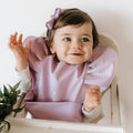Snuggle Bib with Frill - Lavender