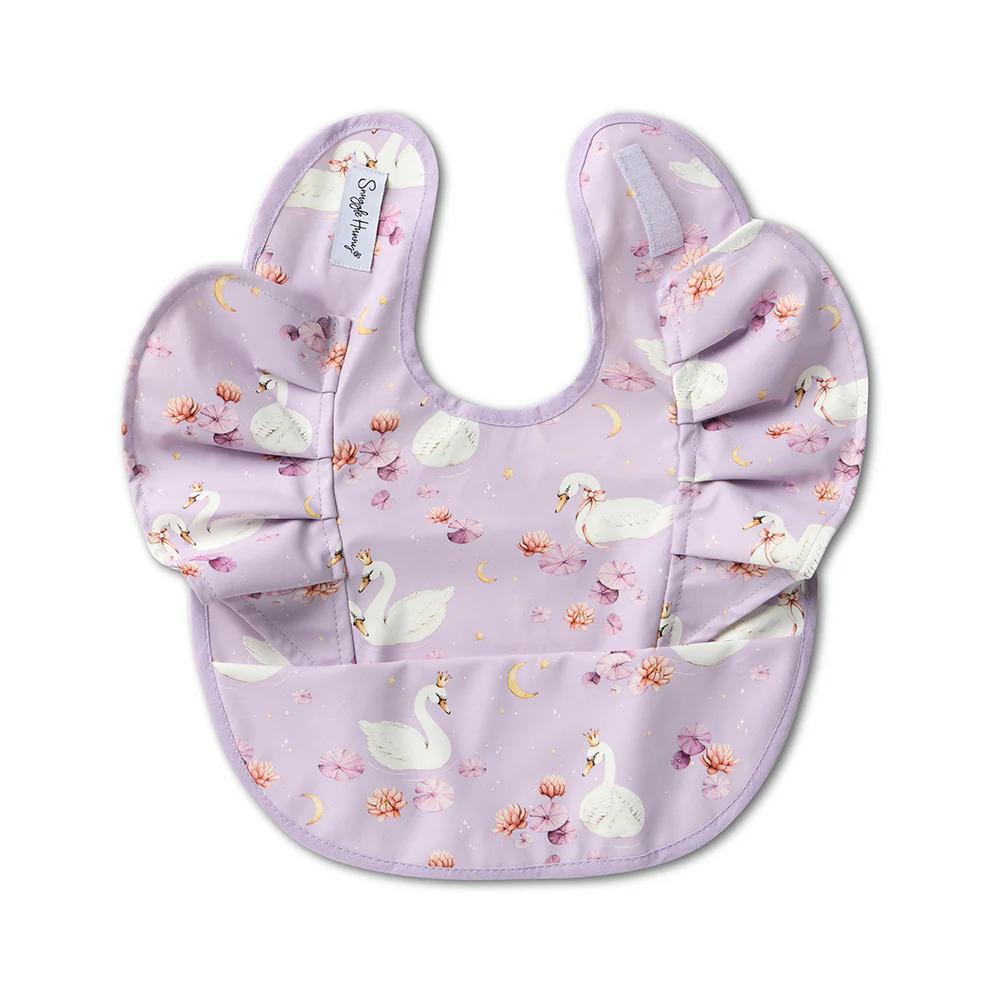 Snuggle Bib with Frill - Swan Lake