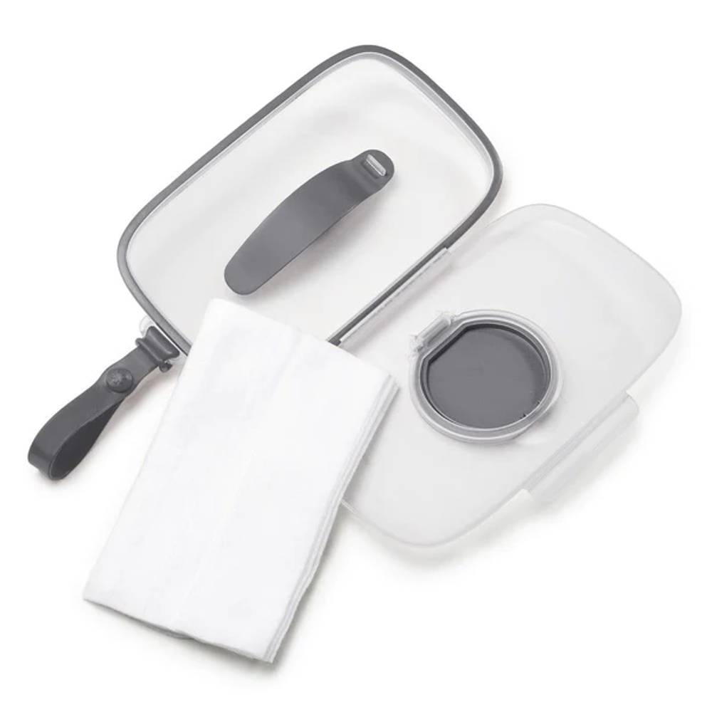 Grab & Go Perfect Snug Seal Wipes Case - Grey