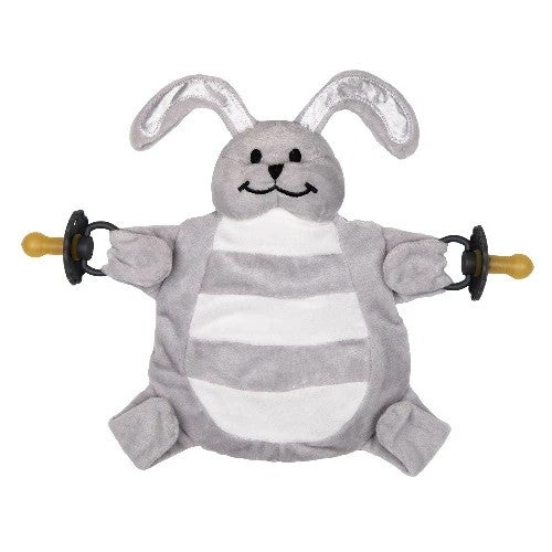Grey bunny Sleepytot comforter against white background.
