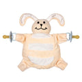 Beige bunny Sleepytot comforter against white background.