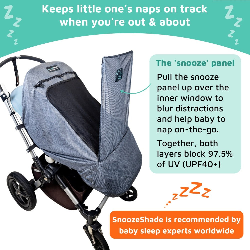 Buggy Sun & Sleep Shade - Plus Deluxe (snaps)