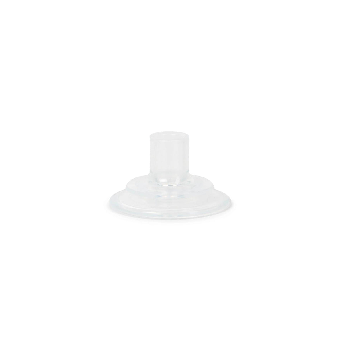 Silicone bottle spout on a white background