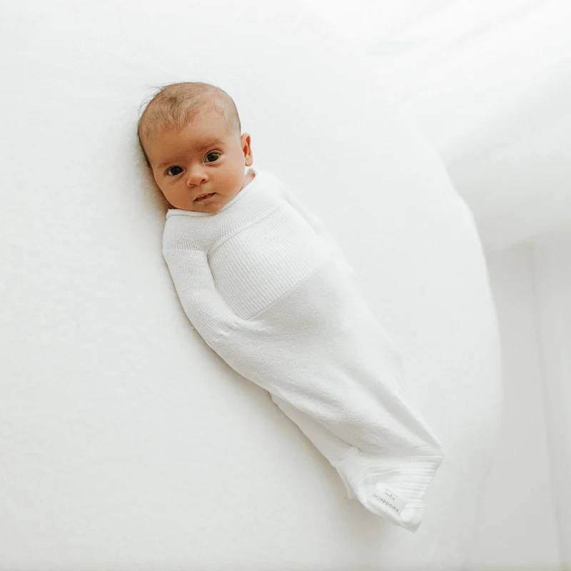 Air Light Summer Swaddle Sleepsack - White
