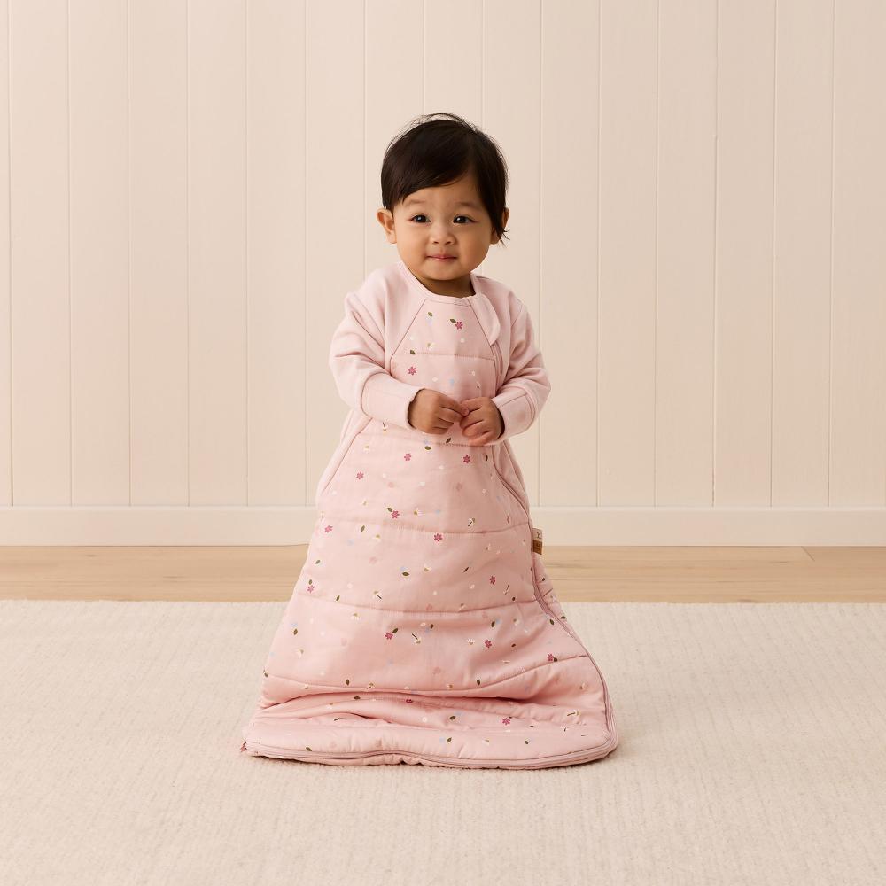 3.5 tog Side Zip Premium Sleeping Bag - Daisies
