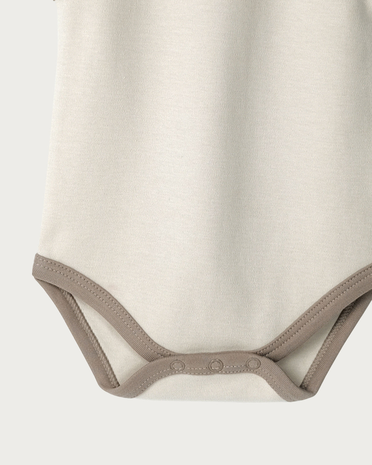 Cotton Singlet Bodysuit - Oat Contrast