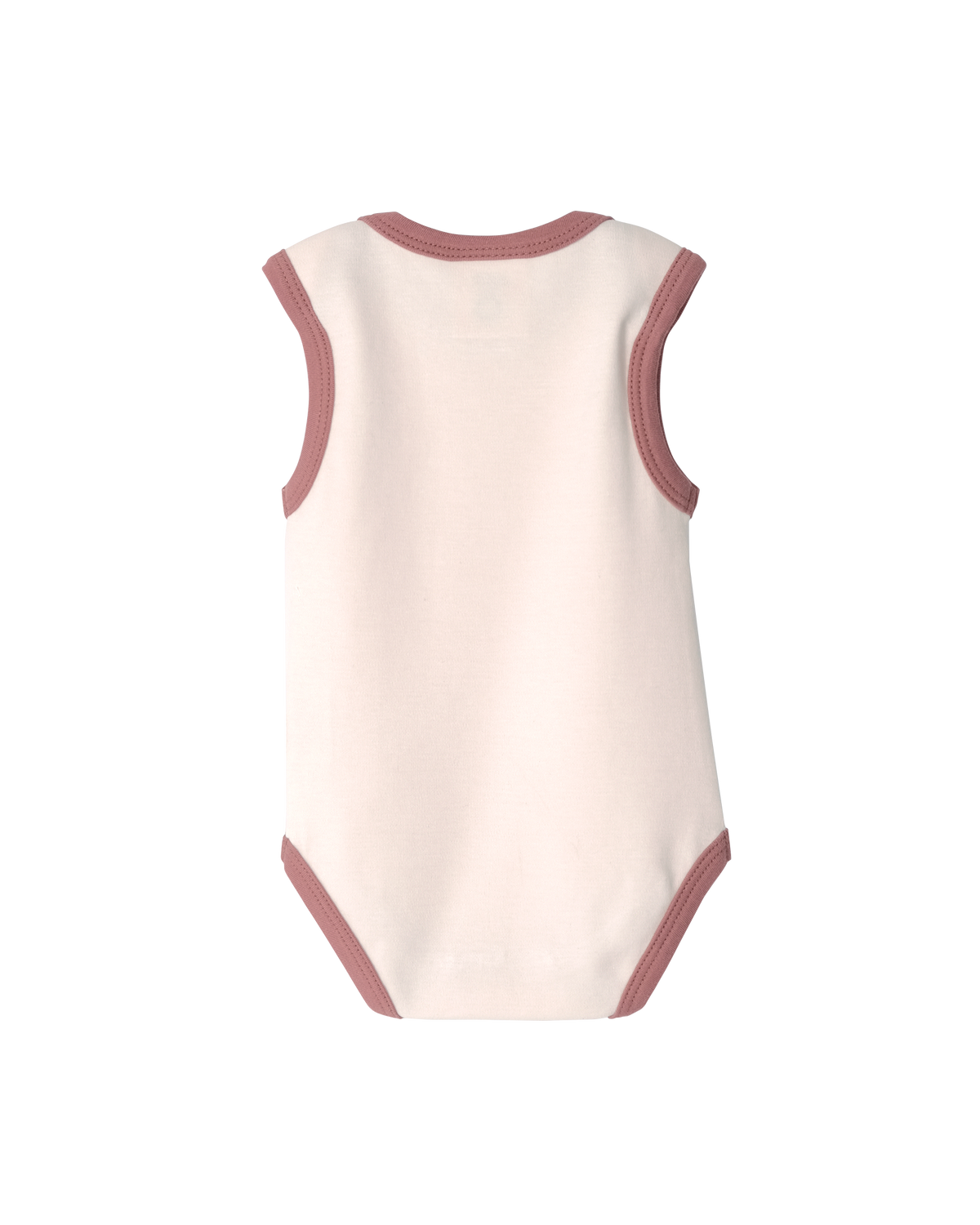 Cotton Singlet Bodysuit - Petal Contrast