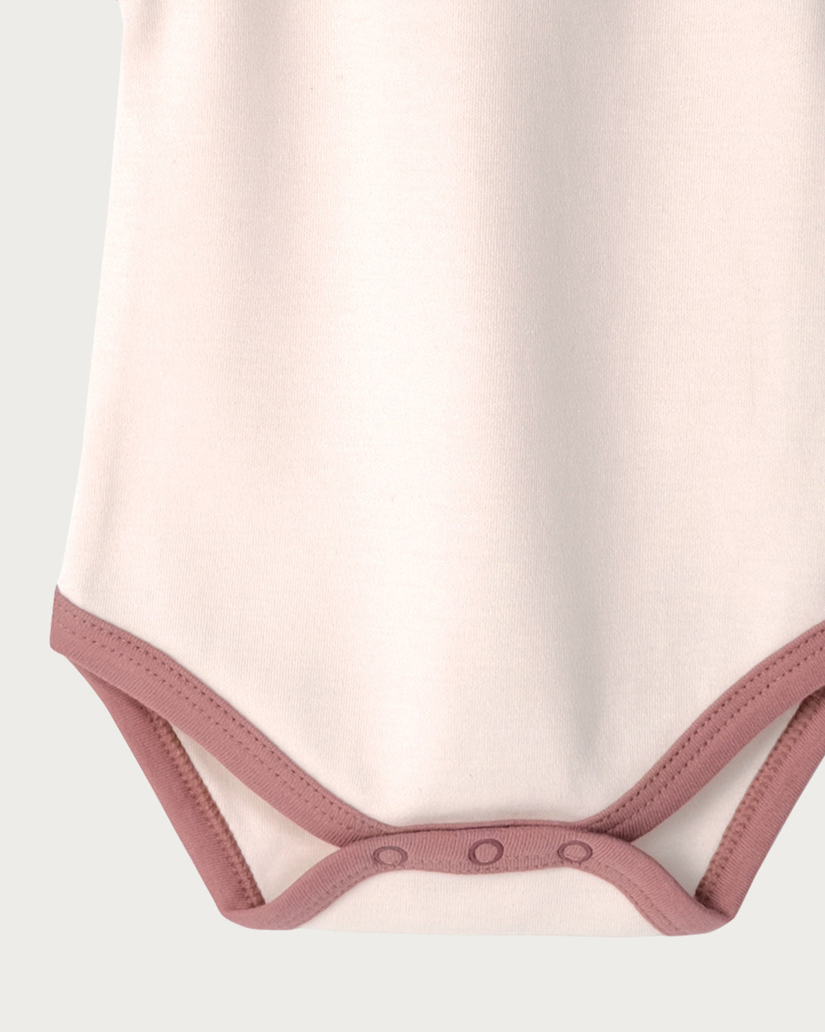 Cotton Singlet Bodysuit - Petal Contrast
