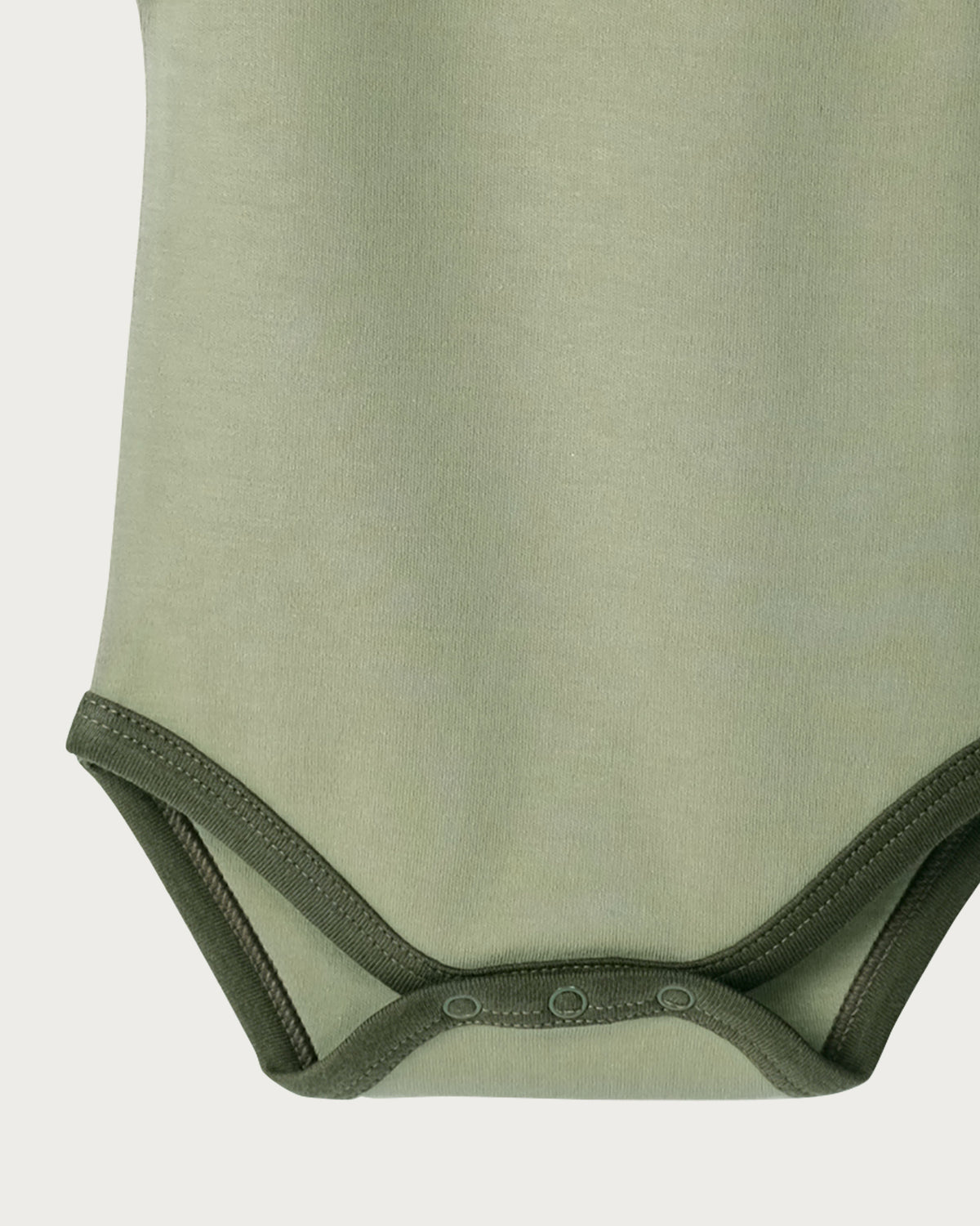 Cotton Singlet Bodysuit - Sage Contrast