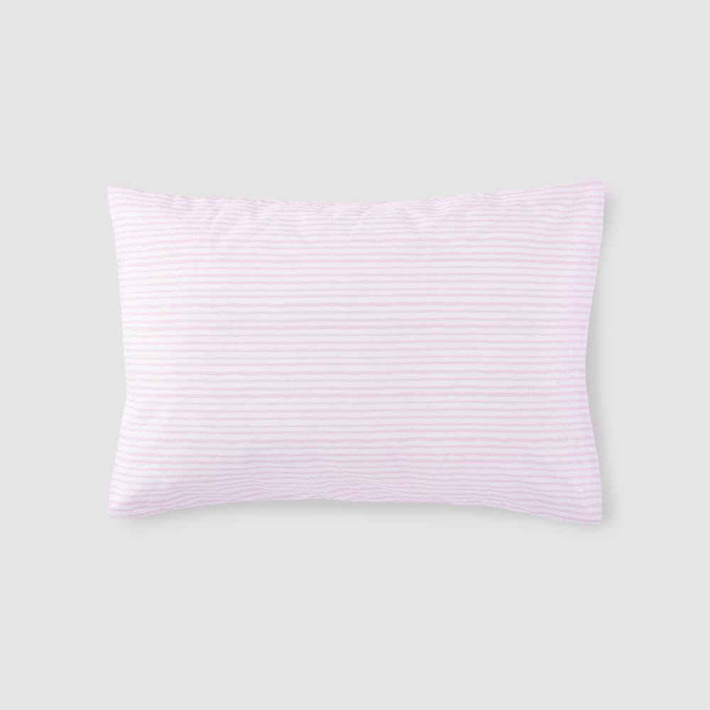 Toddler Pillowcase - Scribble Stripe Pink
