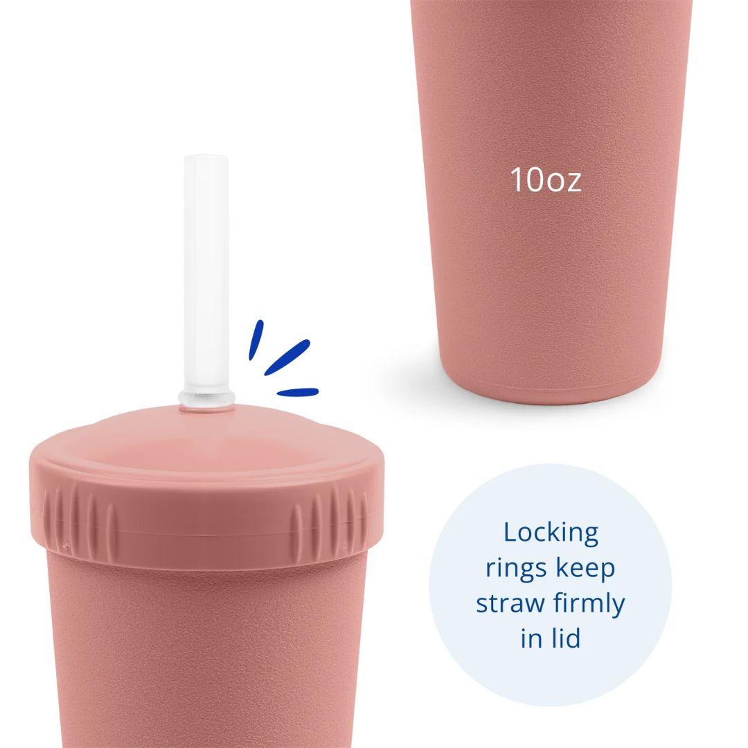 Straw Cup with Silicone Straw - Desert