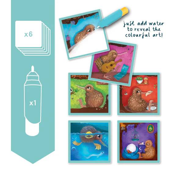 Kuwi & friends - Magic Water Cards - First Egg