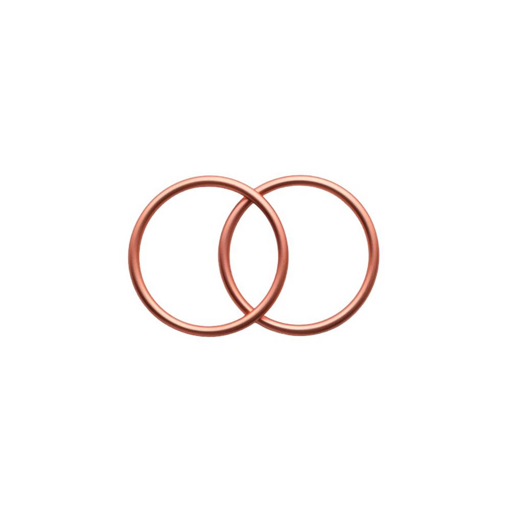 Two Dark Pink sling rings on a white background