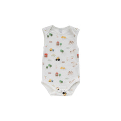 Organic Cotton Singletsuit - Farmyard