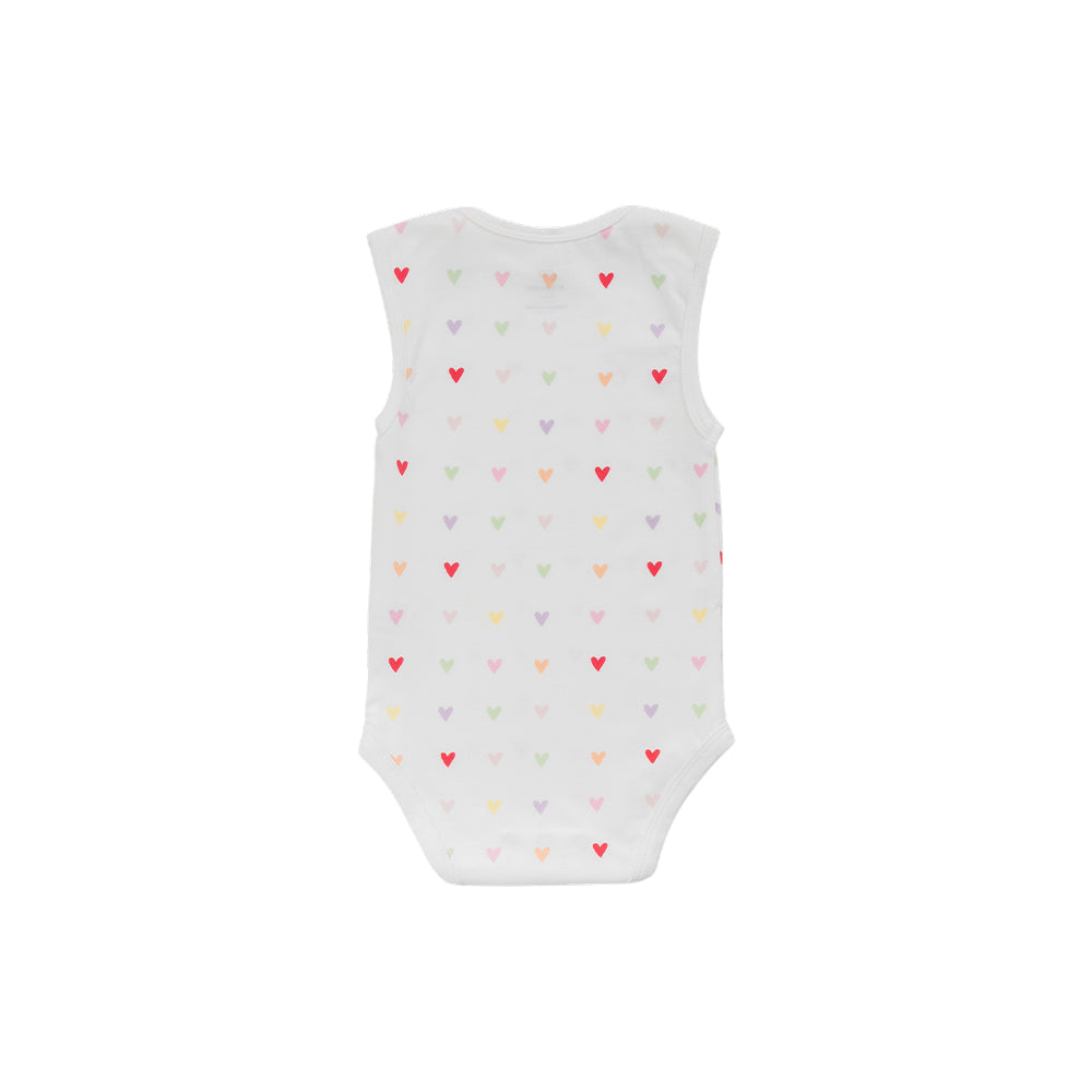 Organic Cotton Singletsuit - Mini Hearts