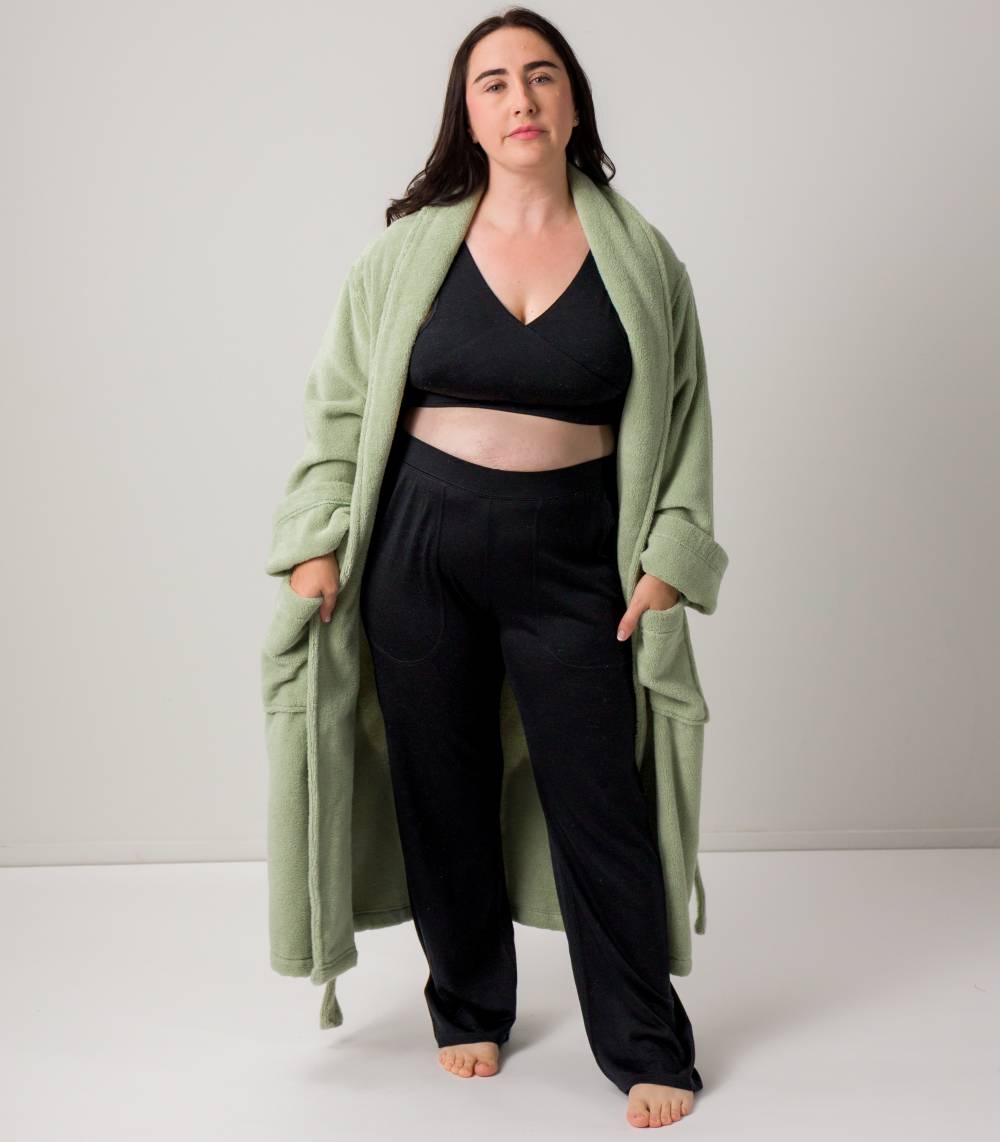 Adult Luxe Bath Robe - Sage