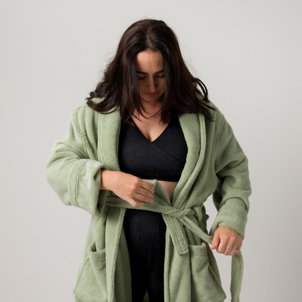 Adult Luxe Bath Robe - Grey