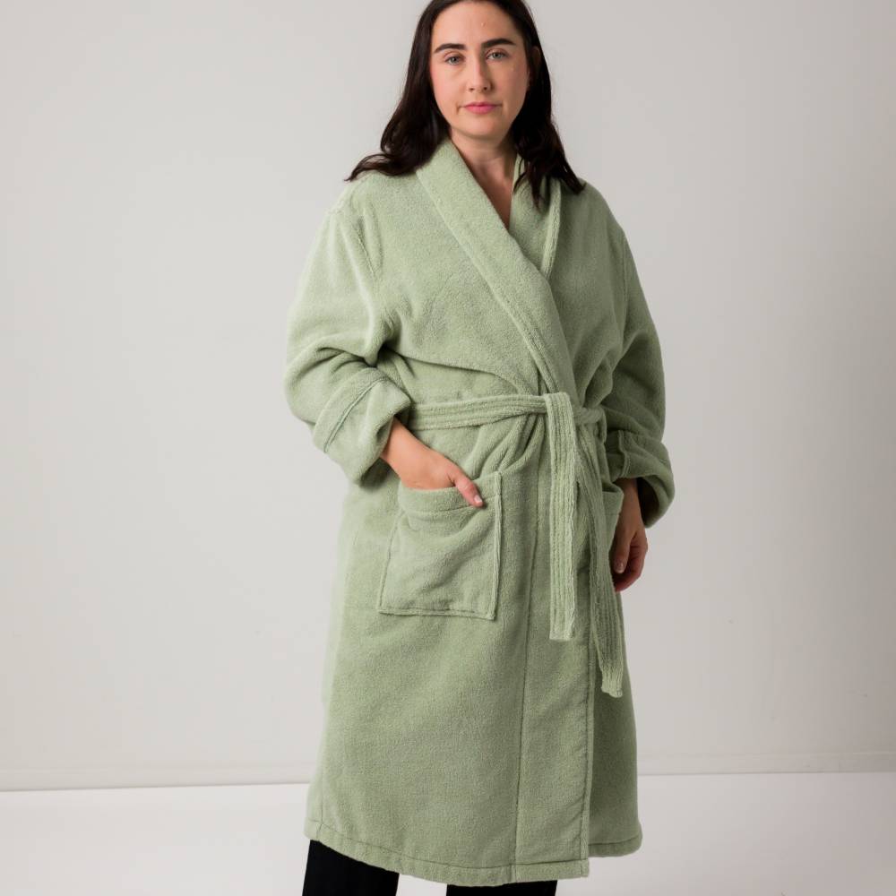 Adult Luxe Bath Robe - Sage