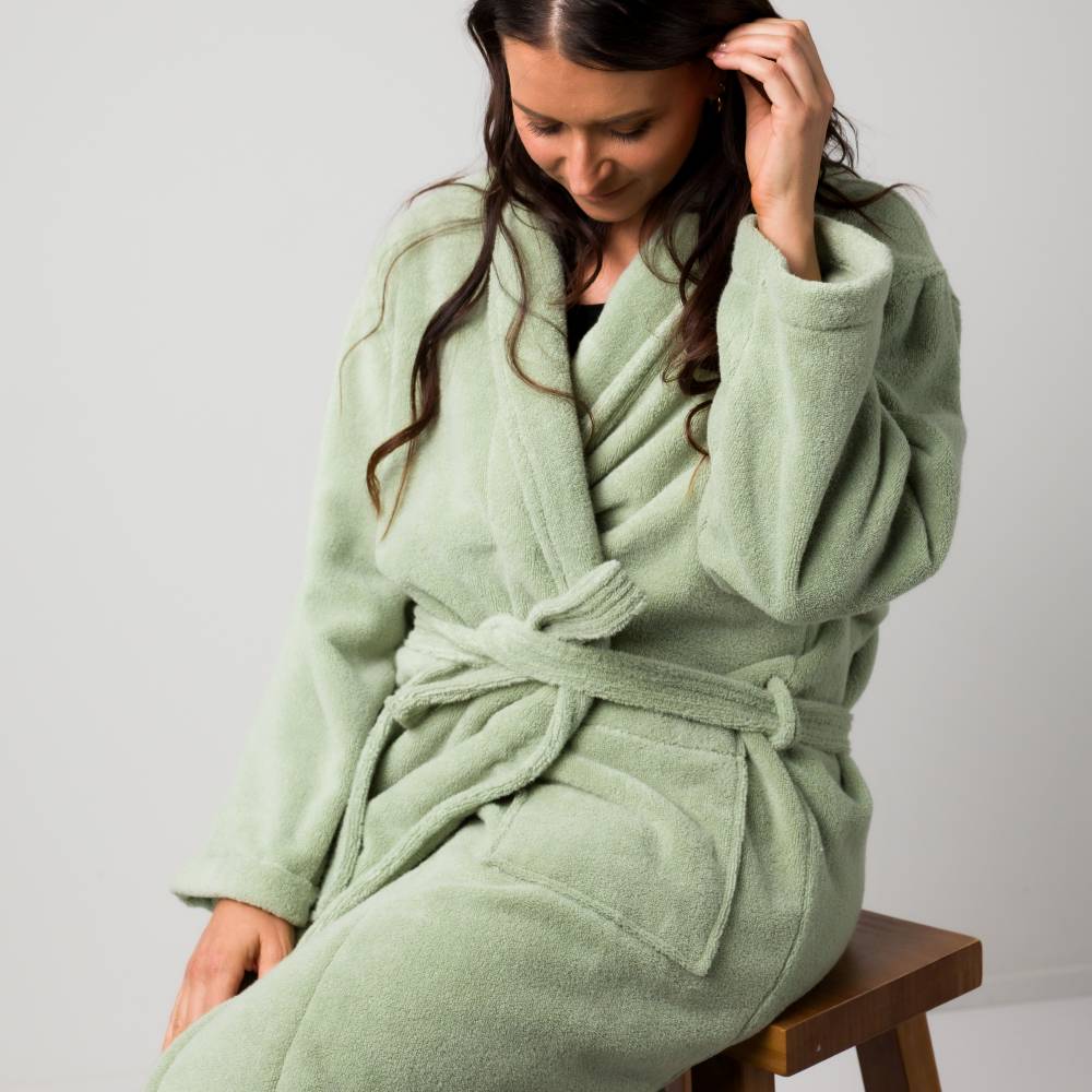 Adult Luxe Bath Robe - Grey