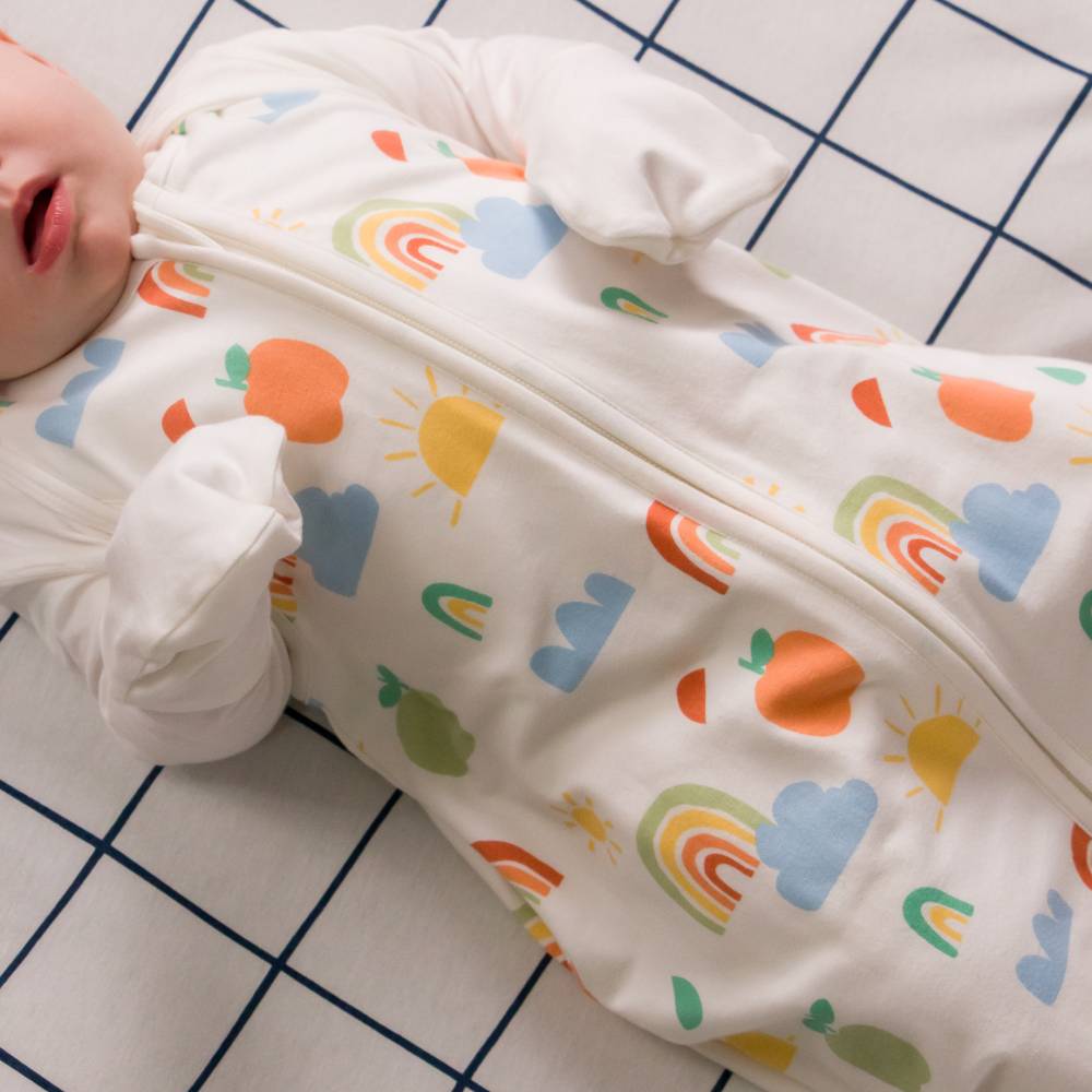 Organic Cotton Stay on Mittens - Natural