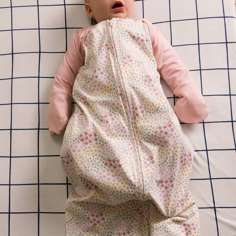 Organic Cotton Stay on Mittens - Blush