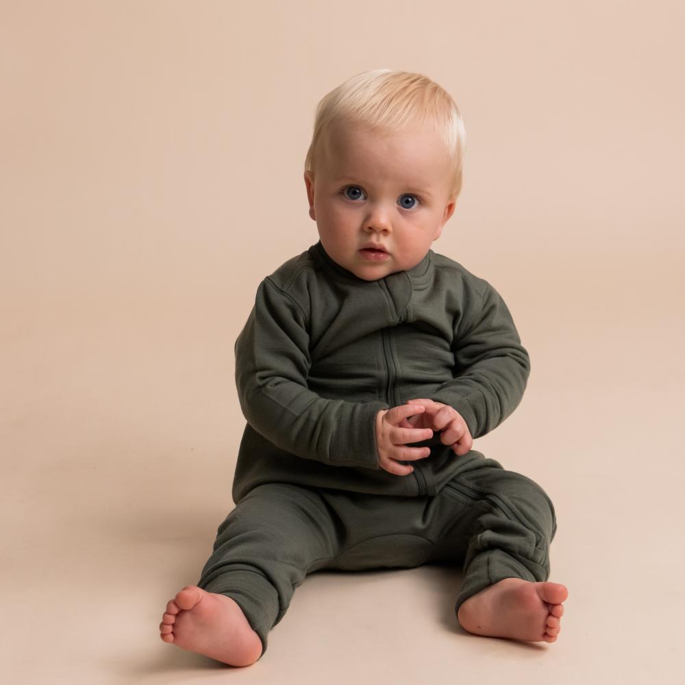 Merino Fleece Onesie - Dusky Pink
