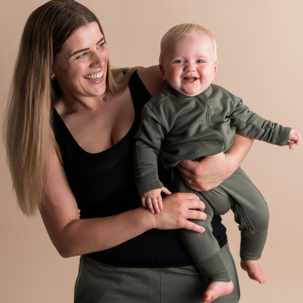 Merino Fleece Onesie - Dusky Pink
