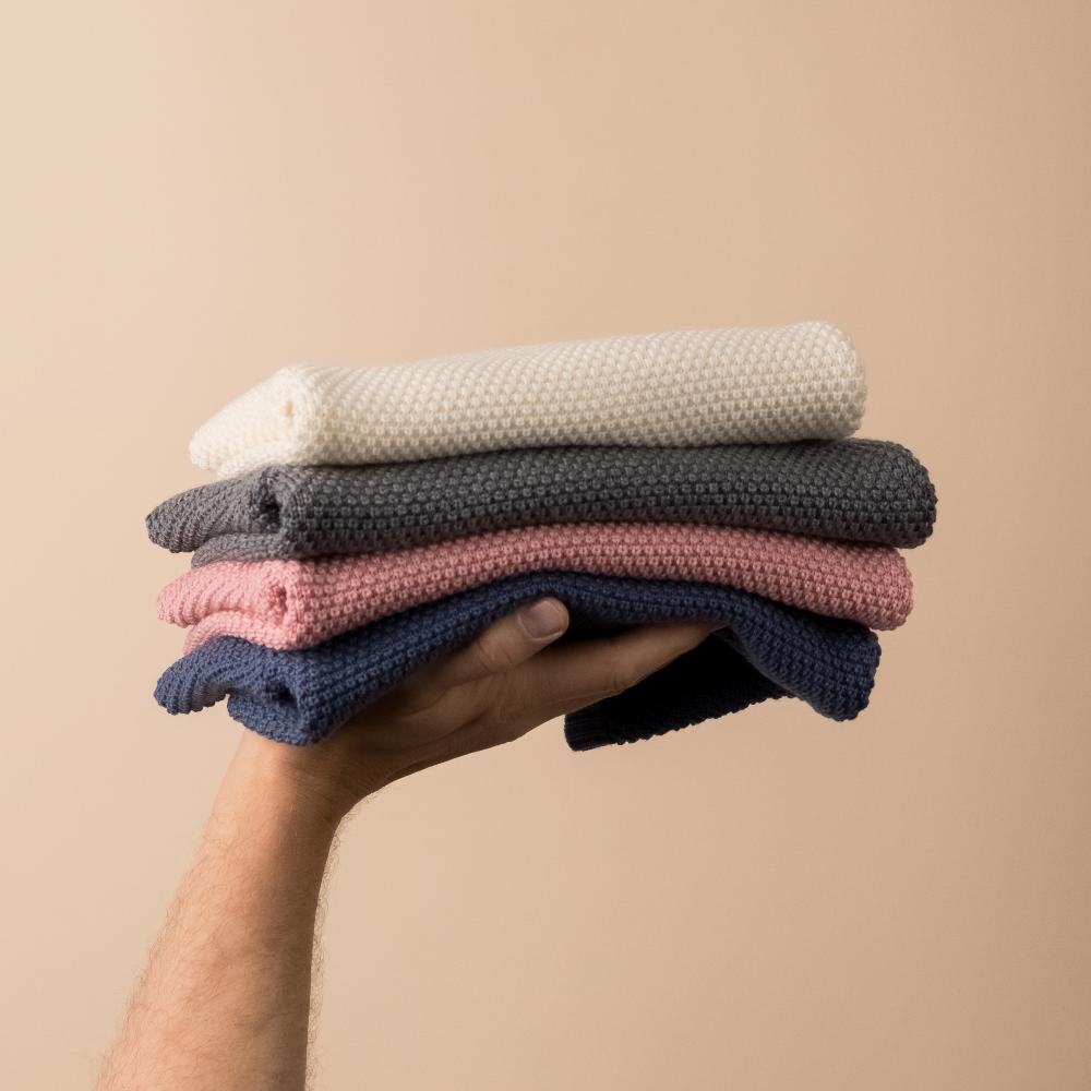 Merino Knit Crew Jumper - Pink