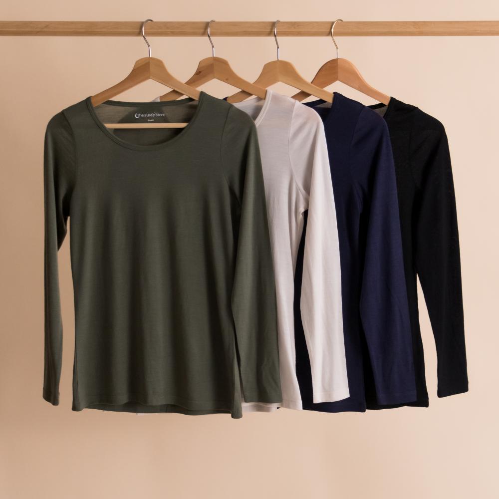 All Seasons Merino Women's Long Sleeve Top - Navy