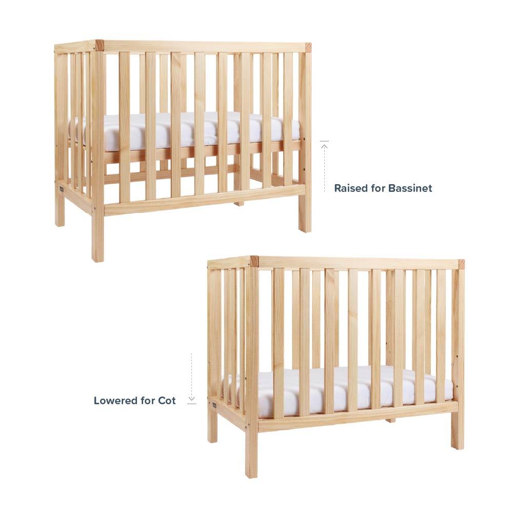 Frank Cot Mini 4 in 1 with Toddler Conversion