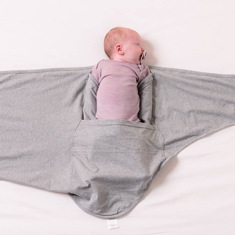 Miracle Blanket Swaddle Wrap - Grey Marl