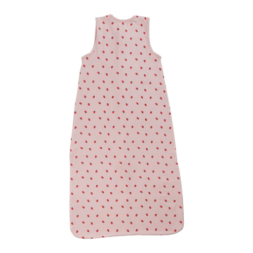 1.0 tog Organic Cotton Sleeping Bag - Blush Strawberries