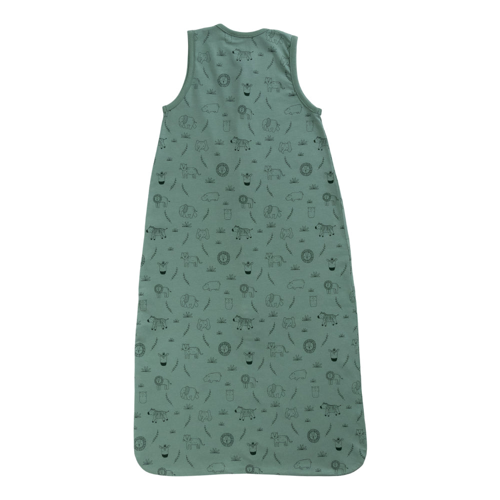 0.2 tog Organic Cotton Sleeping Bag - Fern Safari