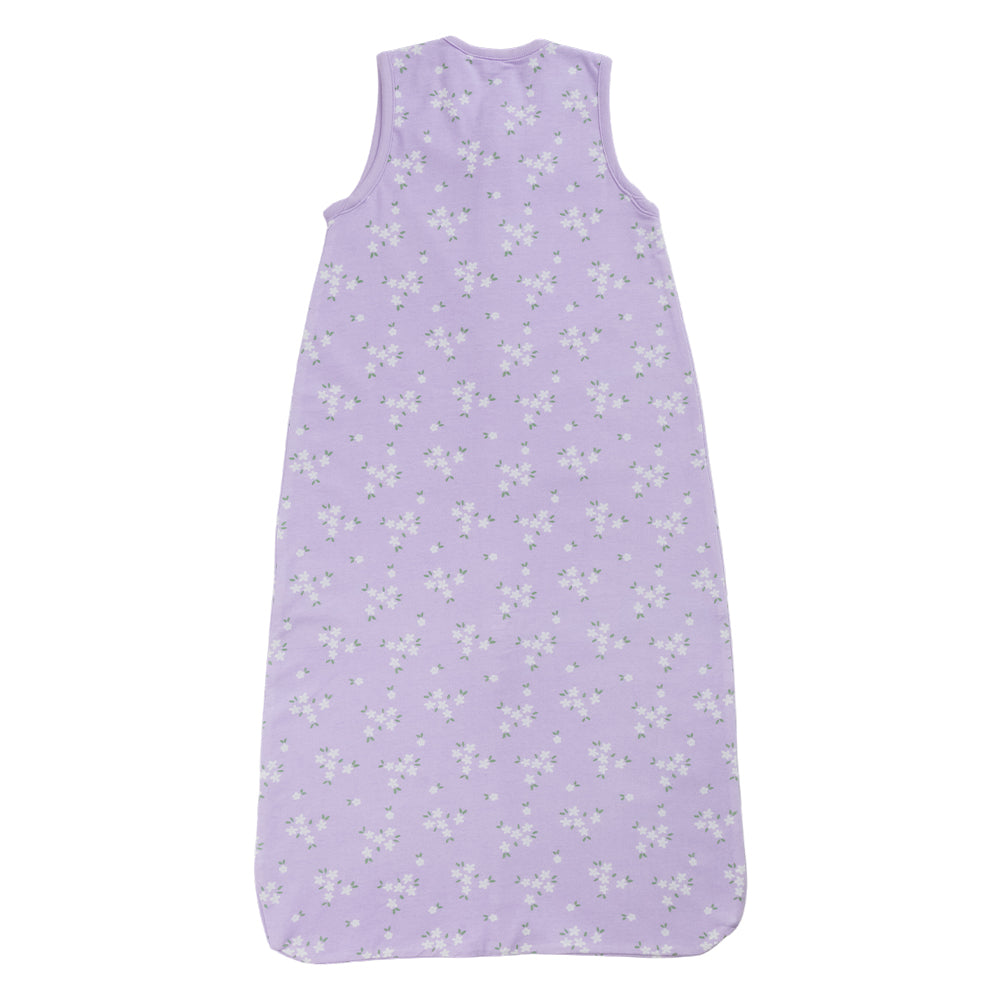 1.0 tog Organic Cotton Sleeping Bag - Lilac Daisy