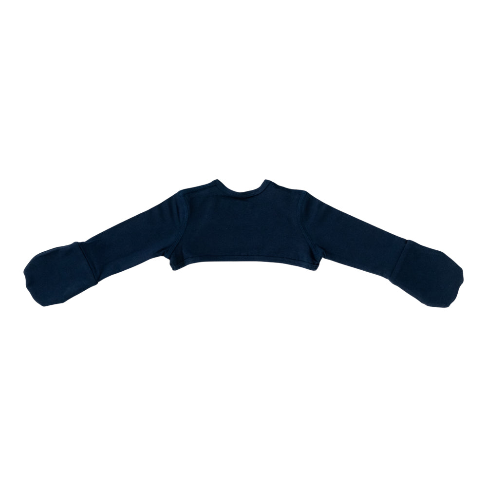 Organic Cotton Stay on Mittens - Navy