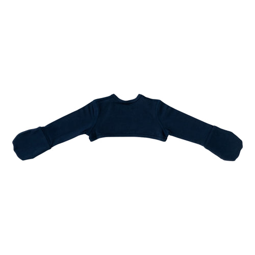 Organic Cotton Stay on Mittens - Navy
