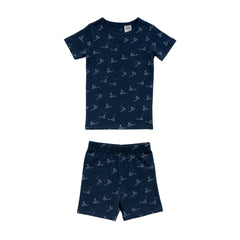 Organic Cotton Short Sleeve Pyjamas - Sailboat