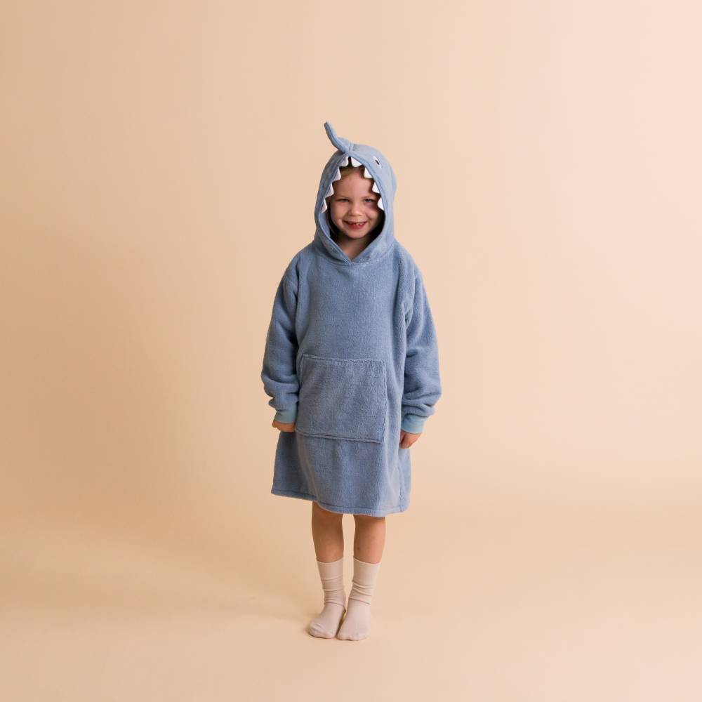 Towelling Lounge Hoodie - Shark