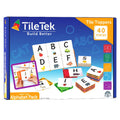 Tile Tek Toppers Upper Case Alphabet on a white background.