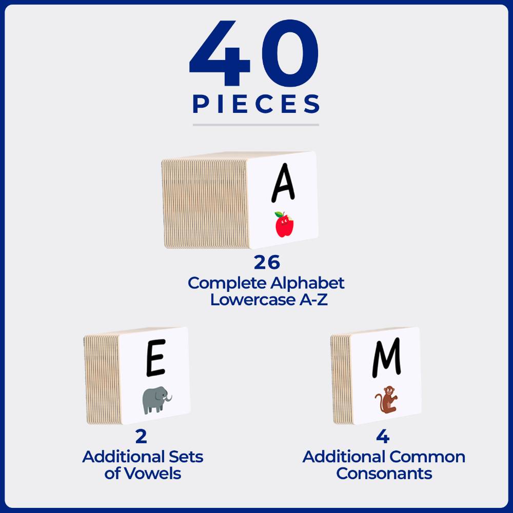 Tile Toppers Upper Case Alphabet Pack 40 piece