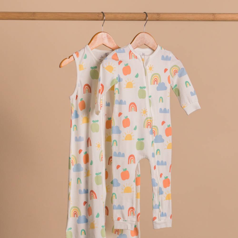 1.0 tog Organic Cotton Sleeping Bag - Sunny Days