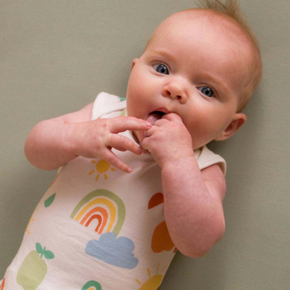 Organic Cotton Singletsuit - Blue Whales