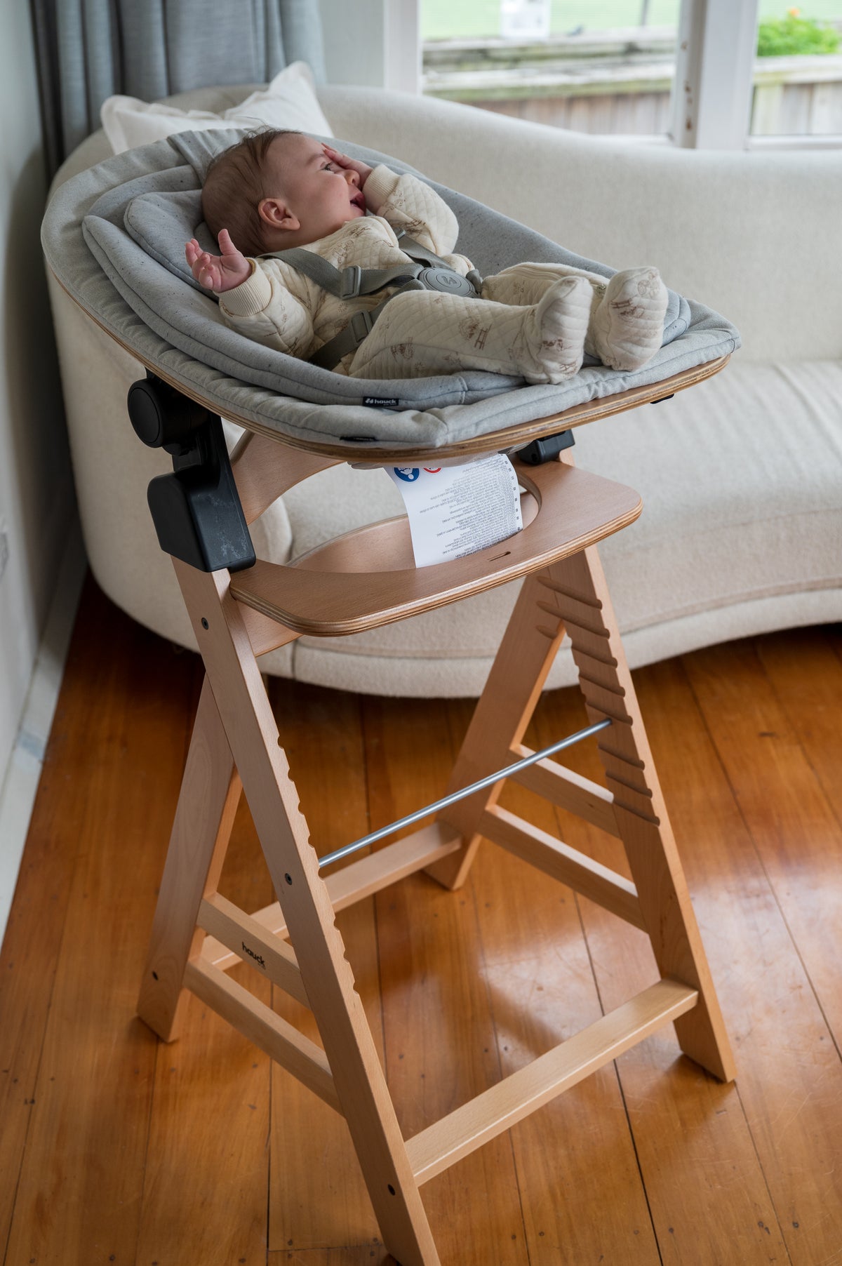 Alpha+ Wooden High Chair - Natural