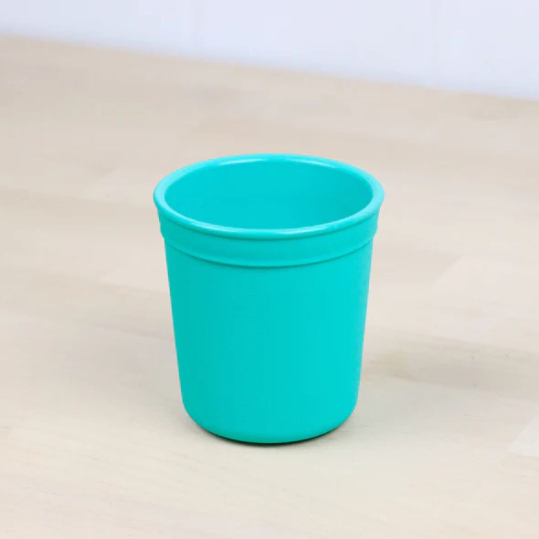 A Aqua Re-Play Tiny Tumbler Base Only - Aqua on a white background