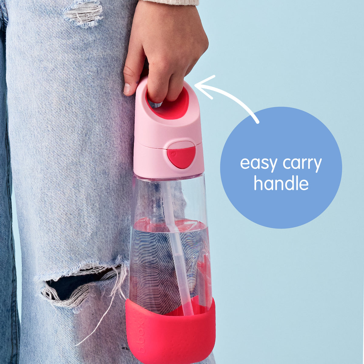Clear Tritan Drink Bottle - Sugar Plum