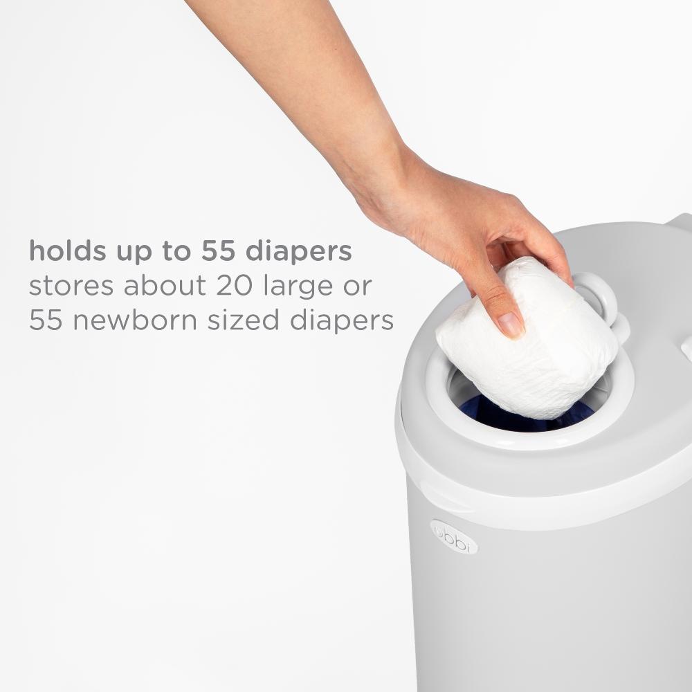 Steel Nappy Bin - Grey (Matte)