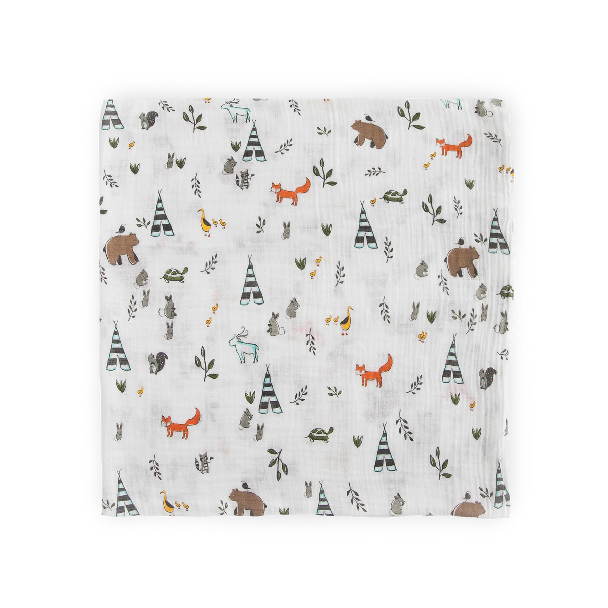 Muslin Swaddle Wrap - Forest Friends